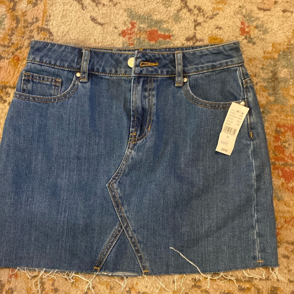 Jean miniskirt